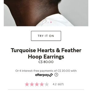 Pandora Silver Hoop Earrings with Blue Accents